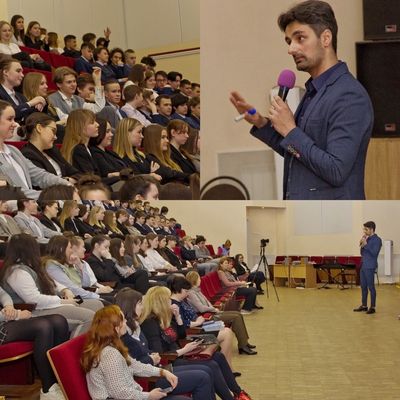 Выпускник гимназии №622 Валерий Астанчук рассказал гимназистам, как стать Лидером России