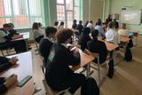В 482 школе состоялась онлайн-встреча с педагогами и учащимися Минского Лицея №1